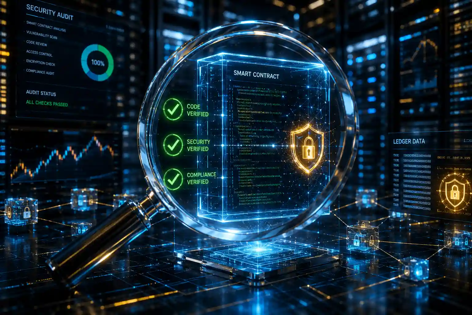 : Cryptocurrency audit ensuring smart contract security and compliance in digital finance.