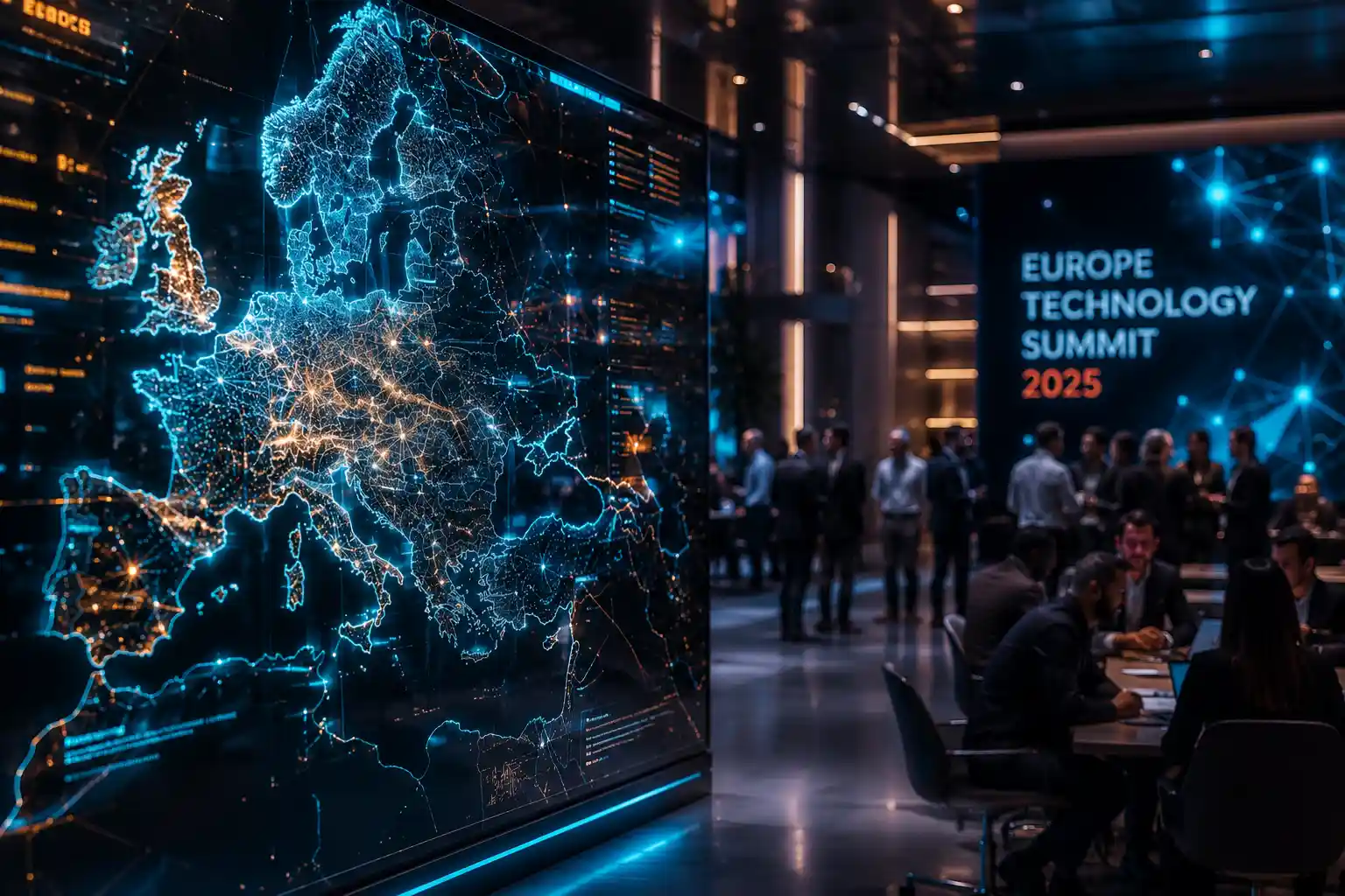 Discover the latest trends on EuroTechTalk showing interconnected European tech ecosystem networks and digital innovation