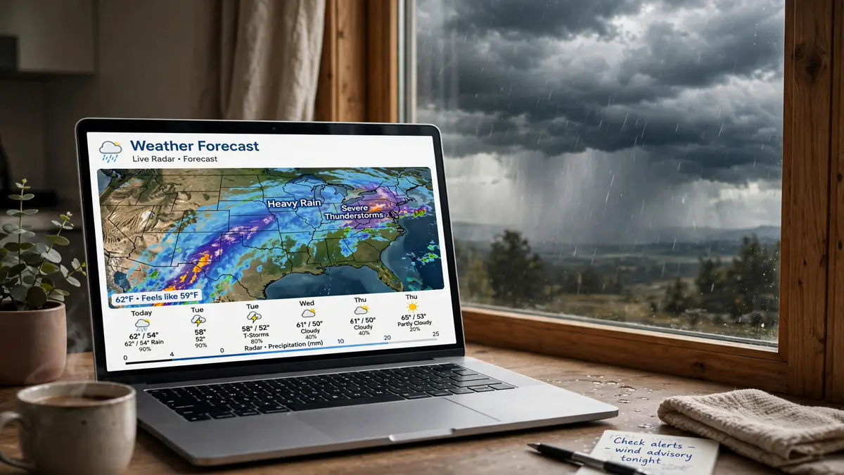 Best weather websites with radar map display