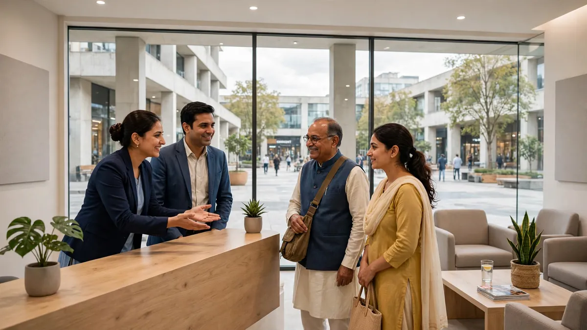 A Chandigarh clinic reception welcoming tricity patients — a worked example of digital marketing ROI in Chandigarh