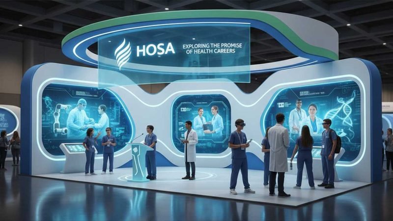 HOSA health career display