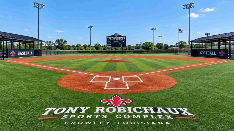 Lambrecht Sports Complex baseball and softball fields under sunny skies