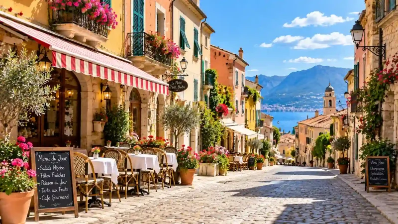 Going to Europe This Summer? You’re Not Alone showing historic sunlit European street and outdoor cafes