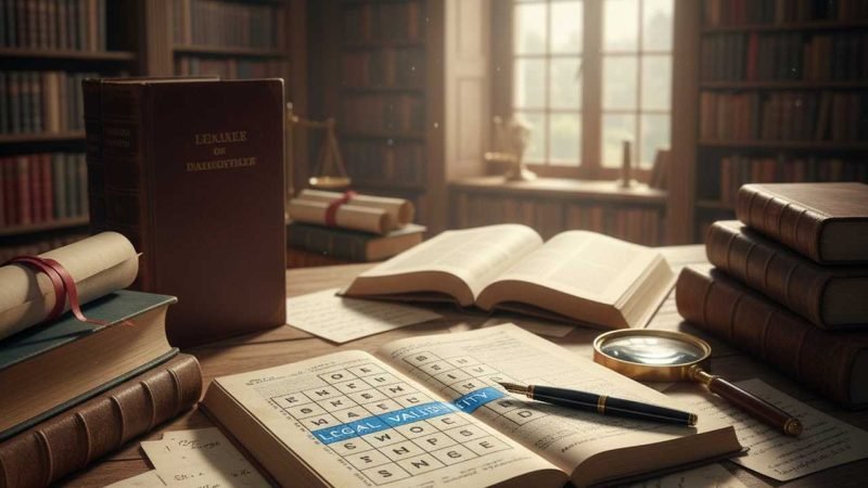 legal validity crossword clue