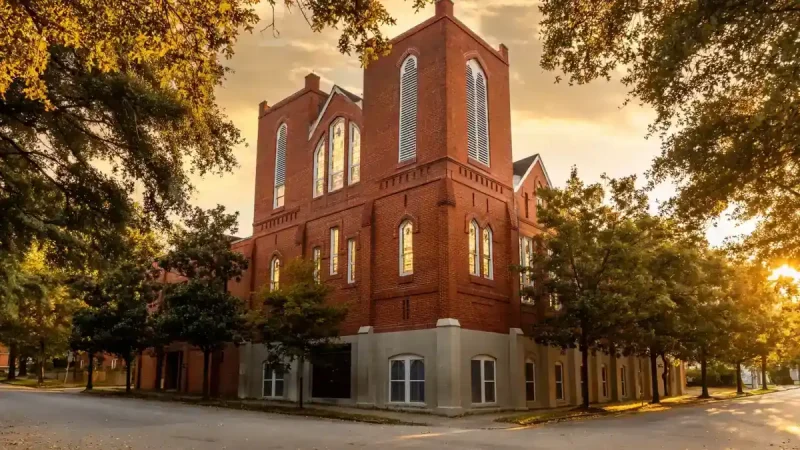 Ebenezer Baptist Church in Atlanta, one of the historic places Martin Luther King Jr. lived near and preached at