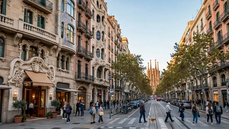 Eixample avenue and boutique hotel in Barcelona — strategic analysis of digital marketing ROI in a tourism economy